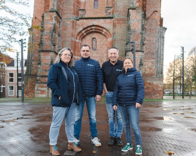 vier energiecoaches van de gemeente leeuwarden